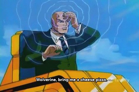 professor x orders pizza